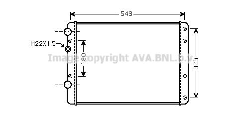 AVA QUALITY COOLING Радиатор, охлаждение двигателя VW2249